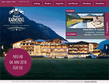 Tablet Screenshot of karwendel-achensee.com